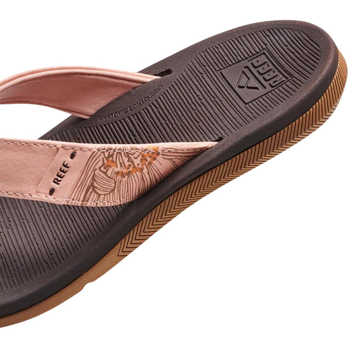 2024 Reef Womens Santa Ana Flip Flop Sandals CJ3625 - Peach Parfait